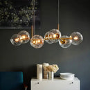 GobekUsa Glass Ball Pendant Lights for Living Bedroom Kitchen Decor