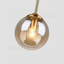 GobekUsa Glass Ball Pendant Lights - 15cm Modern Gold Hanging Lamps for Home Decor