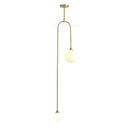 GobekUsa Glass Ball Pendant Lights with U-Shaped Metal Rod - Nordic Modern Design
