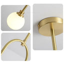GobekUsa Glass Ball Pendant Lights with U-Shaped Metal Rod - Nordic Modern Design