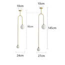 GobekUsa Glass Ball Pendant Lights with U-Shaped Metal Rod - Nordic Modern Design