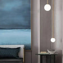 GobekUsa Glass Ball Pendant Lights with U-Shaped Metal Rod - Nordic Modern Design