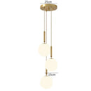 GobekUsa Brass Glass Ball Pendant Lights for Living Room Restaurant Kitchen Decor