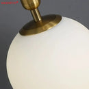 GobekUsa Brass Glass Ball Pendant Lights for Living Room Restaurant Kitchen Decor