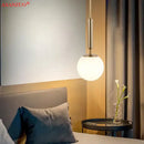 GobekUsa Brass Glass Ball Pendant Lights for Living Room Restaurant Kitchen Decor