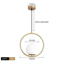 GobekUsa Glass Ball Pendant Lights LED Kitchen Living Room Suspension Luminaire