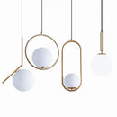 GobekUsa Glass Ball Pendant Lights LED Kitchen Living Room Suspension Luminaire
