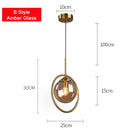 GobekUsa Glass Ball Pendant Lamps: Modern Lighting for Bar, Restaurant, Bedroom