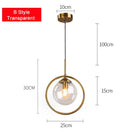 GobekUsa Glass Ball Pendant Lamps: Modern Lighting for Bar, Restaurant, Bedroom