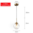 GobekUsa Glass Ball Pendant Lamps: Modern Lighting for Bar, Restaurant, Bedroom