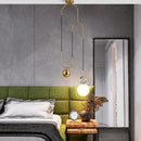 GobekUsa Glass Ball Pulley Pendant Light: Modern Indoor Hanging Lamp for Living Room & Bedroom