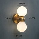 GobekUsa Glass Ball Wall Lamps: Modern Bedroom & Living Room Lighting Fixtures