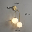 GobekUsa Glass Ball Wall Lamps: Modern Bedroom & Living Room Lighting Fixtures