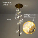 GobekUsa Glass Bubble Pendant Light: Modern Nordic Design for Dining Room, Bar, Coffee Shop.