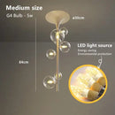 GobekUsa Glass Bubble Pendant Light: Modern Nordic Design for Dining Room, Bar, Coffee Shop.