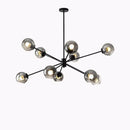 GobekUsa Glass Chandelier with Metal Frame for Parlor, Dining Room, and Bedroom Lighting