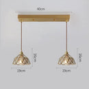 GobekUsa Glass Copper LED Pendant Lights: Modern Nordic Lighting for Home, Dining, & Restaurant