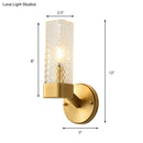 GobekUsa Modern Brass Glass Cubic Wall Lamp - Stylish 1-Light Fixture for Living Room