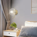 GobekUsa Modern Glass Dome Wall Sconce with Gold Arm and 1 Light