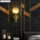 GobekUsa Modern Glass Ball Wall Mount Light with Brass Finish – Perfect Sconce Lamp for Living Room