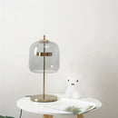 GobekUsa Glass Lampshade LED Table Lamp for Modern Bedroom Decor