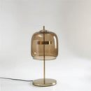GobekUsa Glass Lampshade LED Table Lamp for Modern Bedroom Decor