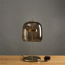 GobekUsa Glass Lampshade LED Table Lamp for Modern Bedroom Decor