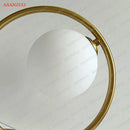 GobekUsa Brass Glass LED Table Lamp | Modern Bedside Reading Desk Light