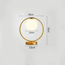 GobekUsa Brass Glass LED Table Lamp | Modern Bedside Reading Desk Light