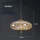 GobekUsa Glass Pendant Lights: Modern LED Ceiling Chandelier for Bedroom & Bathroom