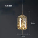 GobekUsa Glass Pendant Lights: Modern LED Ceiling Chandelier for Bedroom & Bathroom