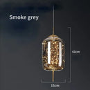 GobekUsa Glass Pendant Lights: Modern LED Ceiling Chandelier for Bedroom & Bathroom