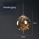 GobekUsa Glass Pendant Lights: Modern LED Ceiling Chandelier for Bedroom & Bathroom