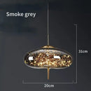 GobekUsa Glass Pendant Lights: Modern LED Ceiling Chandelier for Bedroom & Bathroom