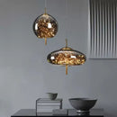 GobekUsa Glass Pendant Lights: Modern LED Ceiling Chandelier for Bedroom & Bathroom