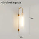 GobekUsa Glass Sconce Wall Lamp for Bedroom Living Room