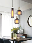 GobekUsa Glass Staircase Chandelier: Luxury LED Large Chandelier for Living & Dining Room