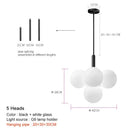 GobekUsa Glass Globe Pendant Lamp: Modern Luxury for Home Decor & Restaurant Lighting