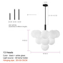 GobekUsa Glass Globe Pendant Lamp: Modern Luxury for Home Decor & Restaurant Lighting