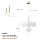 GobekUsa Glass Globe Pendant Lamp: Modern Luxury for Home Decor & Restaurant Lighting