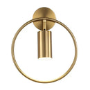 GobekUsa Brass Gold Ring Adjustable LED Wall Sconce Light for Home Hotel Corridor