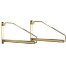 GobekUsa Brass Gold Wall Clothing Hanger Holder Organizer Rack for Folding Drying