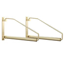 GobekUsa Brass Gold Wall Clothing Hanger Holder Organizer Rack for Folding Drying
