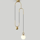 GobekUsa Golden Glass Ball Pendant Lamps - Modern Bedroom & Living Room Lighting