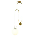 GobekUsa Golden Glass Ball Pendant Lamps - Modern Bedroom & Living Room Lighting