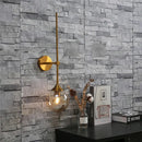 GobekUsa Golden Glass Ball LED Wall Lamps with Touch Switch, Modern Nordic Decor Lighting