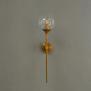 GobekUsa Golden Glass Ball LED Wall Lamps with Touch Switch, Modern Nordic Decor Lighting
