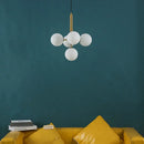 GobekUsa Golden Glass Balls Chandelier Ceiling Light for Elegant Home Decor