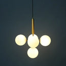 GobekUsa Golden Glass Balls Chandelier Ceiling Light for Elegant Home Decor