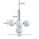 GobekUsa Golden Glass Balls Chandelier Ceiling Light for Elegant Home Decor